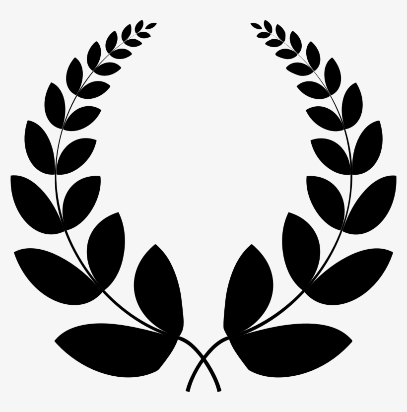 Medium Image - Laurel Wreath Black Png, transparent png #3735414