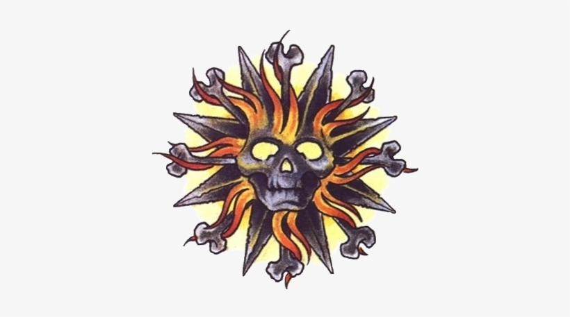 Colorful Tribal Sun Tattoo, transparent png #3735416
