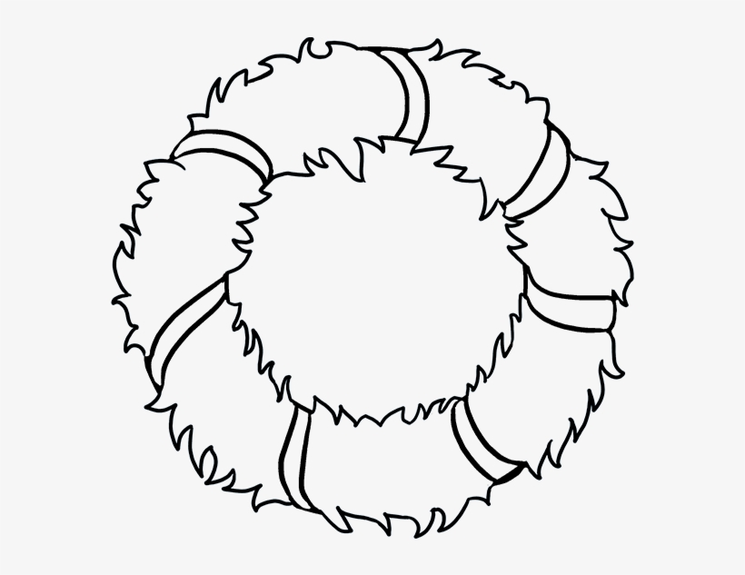 How To Draw Christmas Wreath - Christmas Day, transparent png #3735875