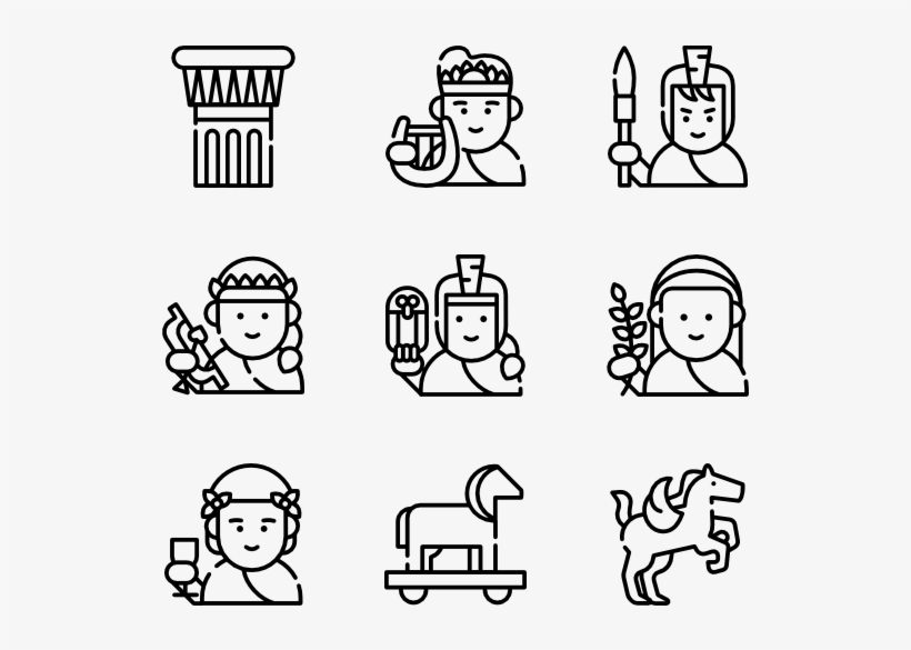 Greek Mythology - Pirate Icons, transparent png #3735876
