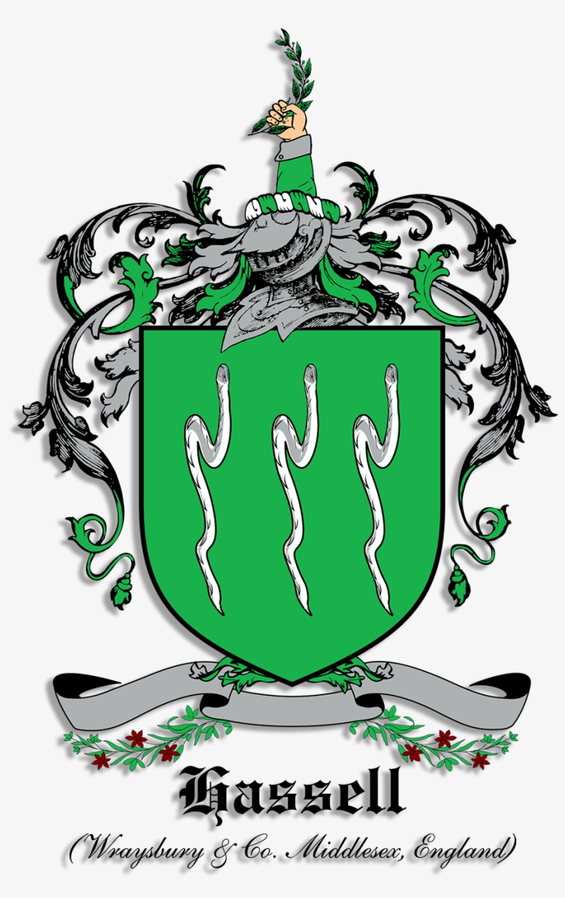 Family Names Are Often Associated With Several Different - Hassell Family Coat Of Arms, transparent png #3736024