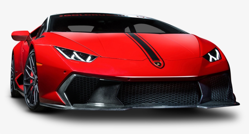 Red Lamborghini Huracan Car Png Image - Red Lamborghini Png, transparent png #3736212