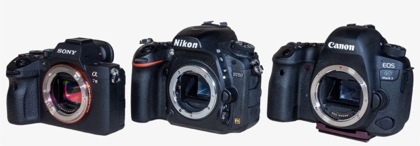 Camera Trio The Sony A7iii, Nikon D750, And Canon 6d - Canon Eos 5d Mark Ii, transparent png #3736727