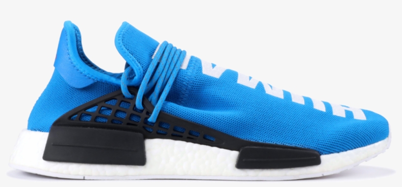 Adidas Nmd Hu Pharrell Human Being Sharp Blue - Blue Human Race Nmd, transparent png #3736800