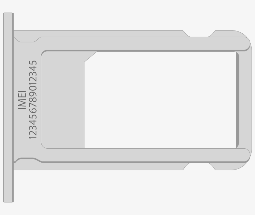 Iphone Sim Tray - Imei Sim Card Iphone X, transparent png #3736956