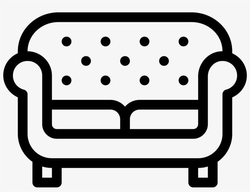Sofa With Buttons Icon - Icono De Sofa, transparent png #3737007