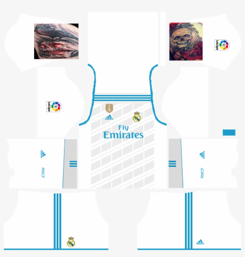 Kit Dream League Soccer Real Madrid 2018, transparent png #3737328