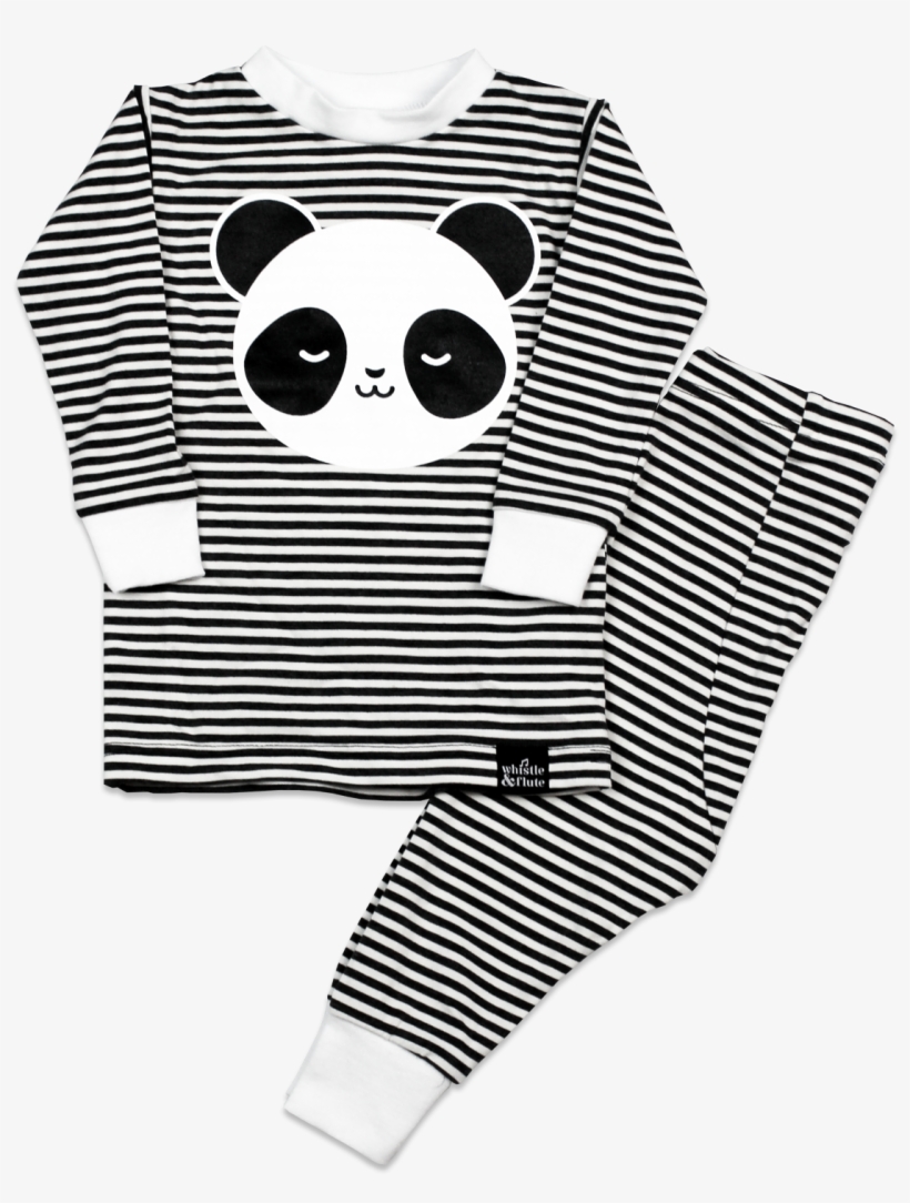 Whistle & Flute Kawaii Sleepy Panda Pajama Set, transparent png #3737427