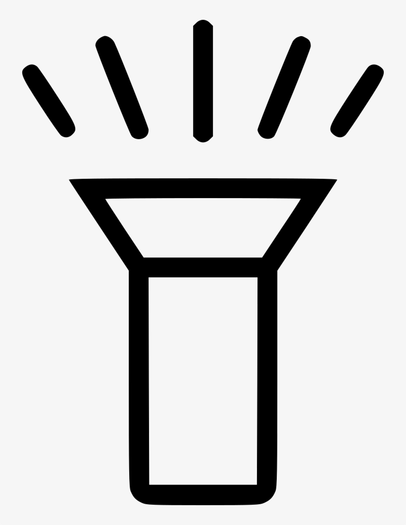 Flashlight Free Icon - Flashlight, transparent png #3737882