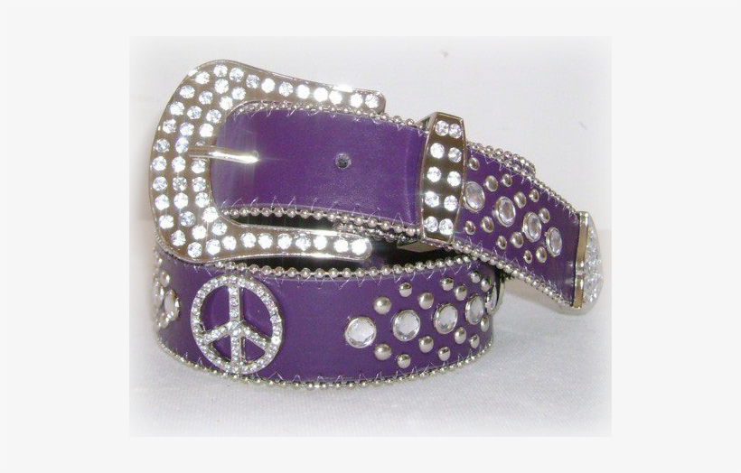 Purple Png Peace Signs - Belt, transparent png #3737908