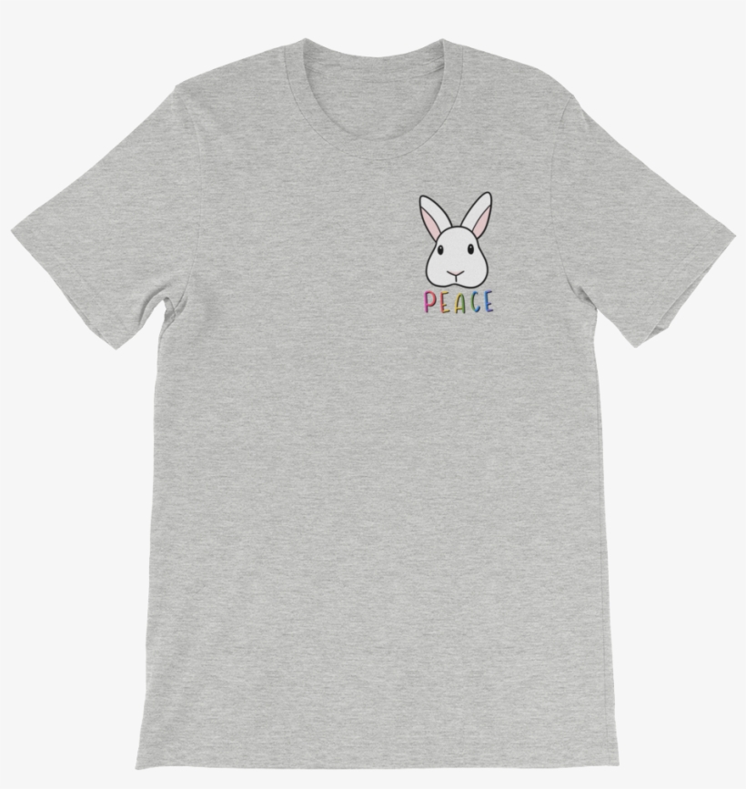 Peace Sign Bunny Unisex T-shirt - Conor Oberst Band T Shirt, transparent png #3737946