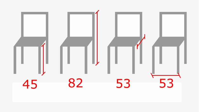 Misure Sedia Gamera - Chair, transparent png #3738706