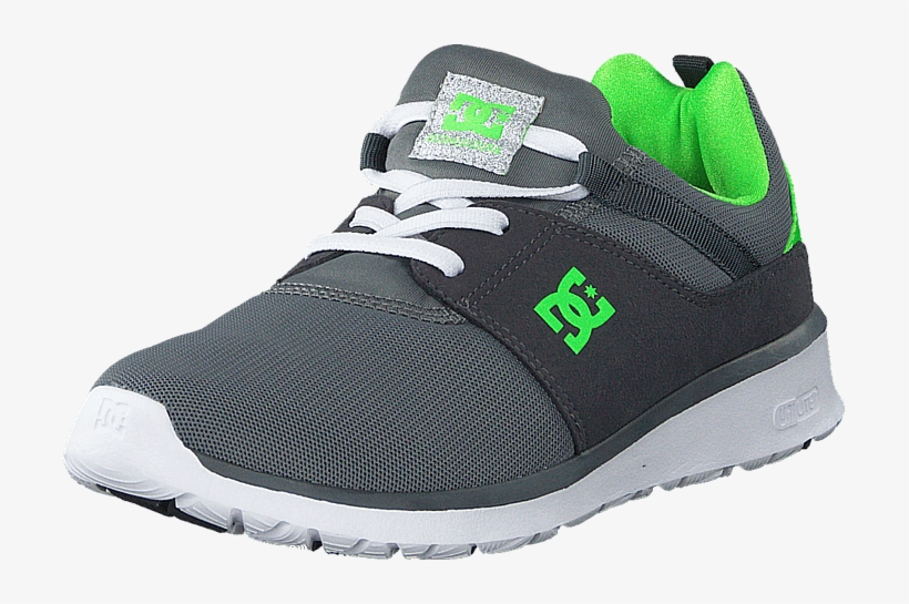 Dc Shoes Children Dc Kids Heathrow Shoe Grey/white/green - Dc Shoes, transparent png #3739403