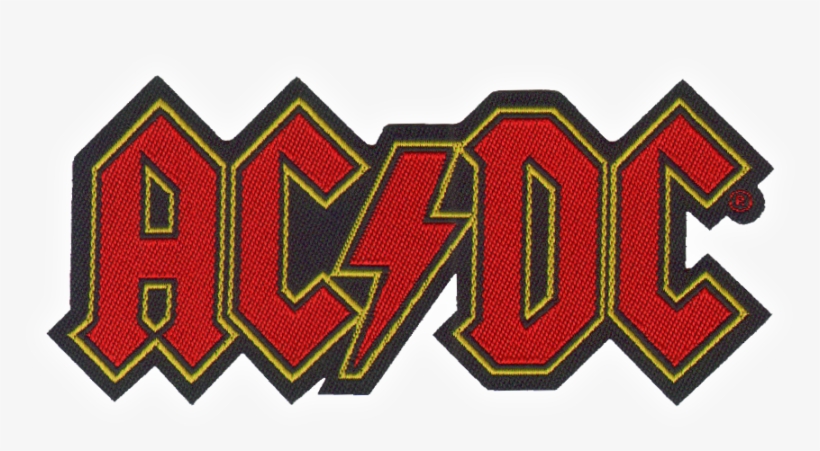 Ac/dc Official Patch Classic Logo Shape Sew-on Aussie - Ac Dc Logo ...