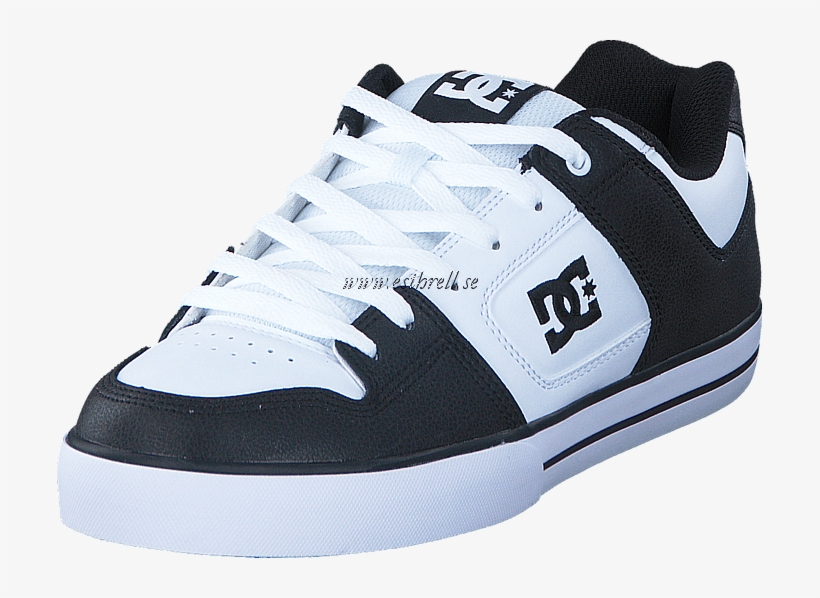 Dc Shoes Pure Black/white/black Herr Sneakers & Sportskor - Dc- Young Mens Pure Lowtop Shoes, transparent png #3739659