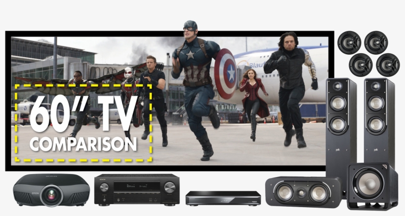 Impress Cinemascope Atmos Home Theatre Package West - Captain America 3: Civil War Steve Rogers Cosplay Captain, transparent png #3739793