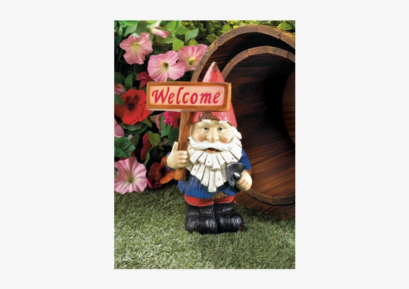 No Product Image - Zingz & Thingz Welcome Gnome Solar Statue, transparent png #3740244