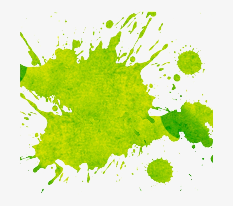 Splash Watercolor Green Png, transparent png #3740746