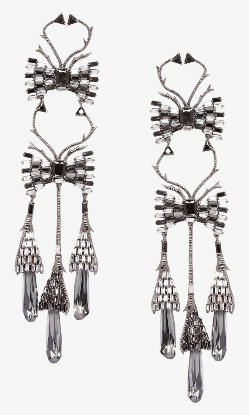 Birdwing Silvernight Dusters - Earring, transparent png #3741204