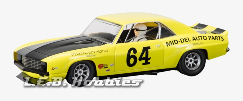 C3724 Scalextric Chevrolet Camaro 1969 Trans-am - Scalextric C3724 Chevrolet Camaro 1969 - Rolex Monterey, transparent png #3741536