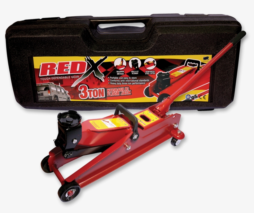Floor Jack 3tons By Red X - Hydraulics, transparent png #3741595