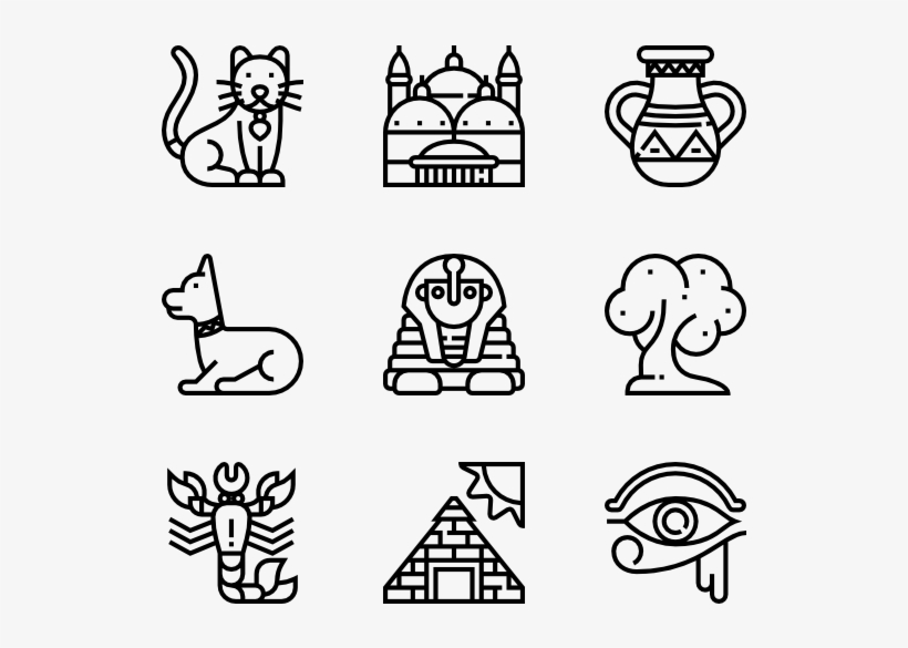 Egypt Symbols - Accessories Icon, transparent png #3741958