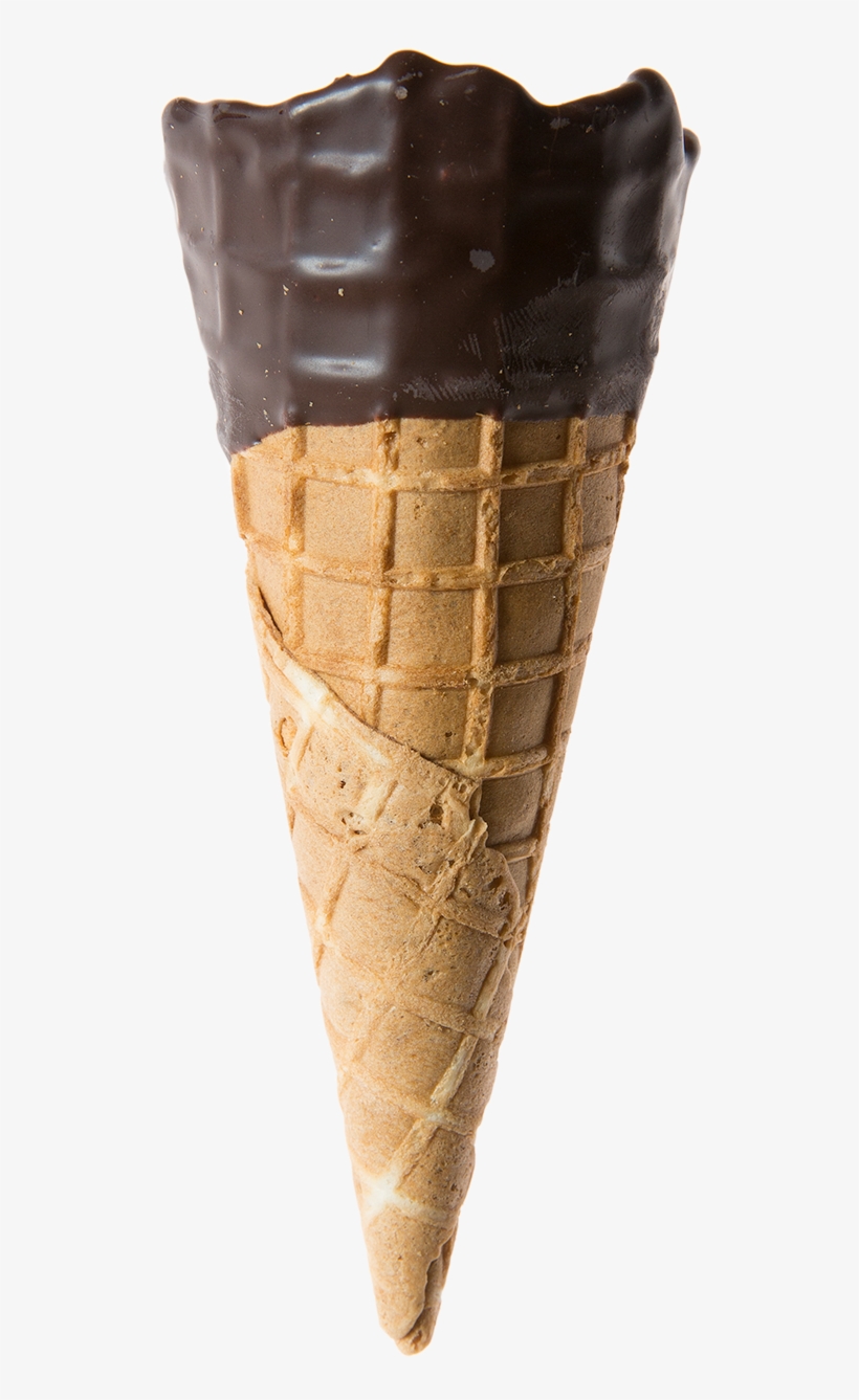Small Choc Dip Waffle Cone - Ice Cream, transparent png #3742065