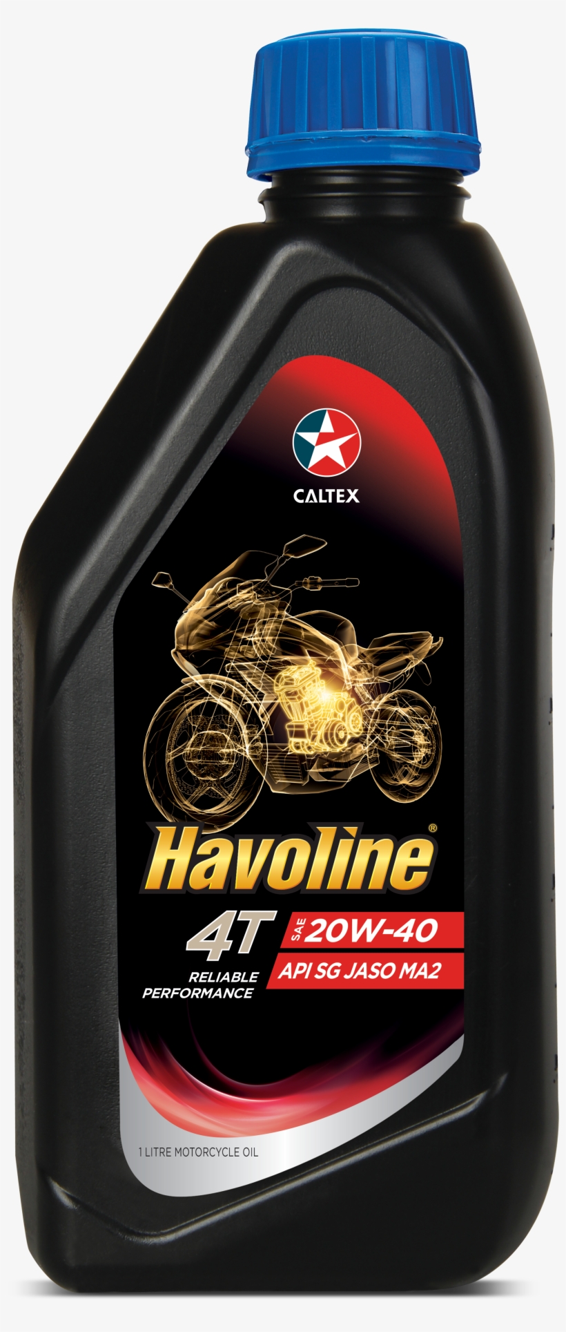 Havoline® 4t Sae 20w-40 - Havoline 20w50 Motorcycle Oil, transparent png #3742131