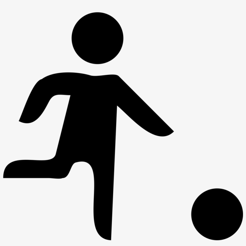 Playing Child Playing With A Ball Silhouette - Traffic Sign, transparent png #3742137
