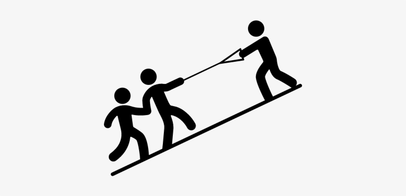 Children Playing With A Rope Vector - Pulling Rope Icon Png, transparent png #3742322