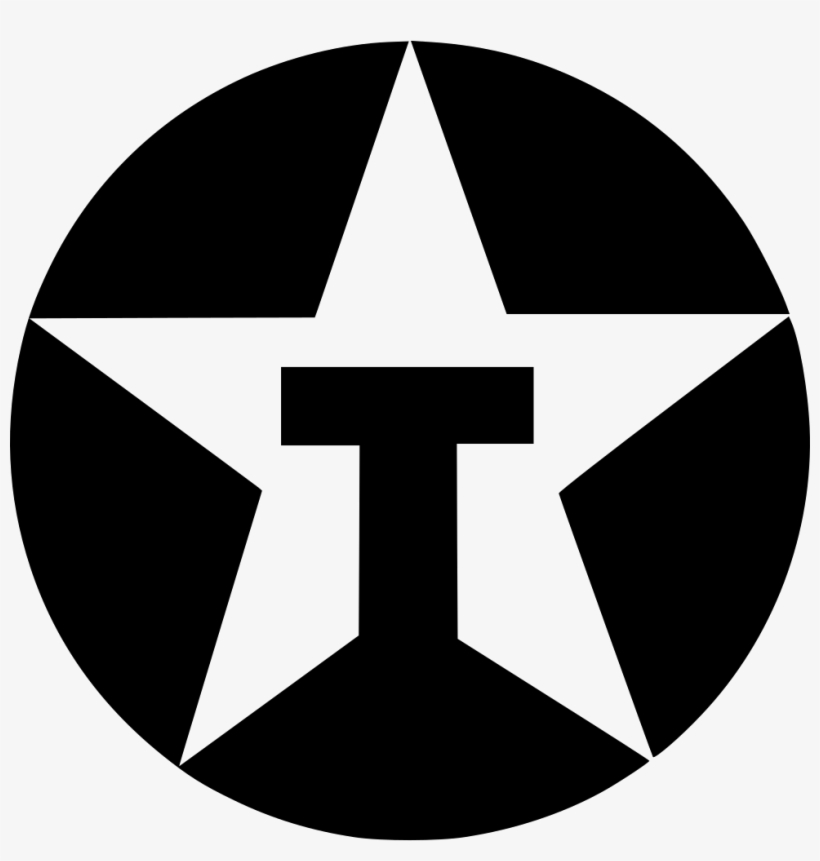 Texaco Brand Logo Identity Logotype Star Round Comments - Texaco Logo Svg, transparent png #3742325