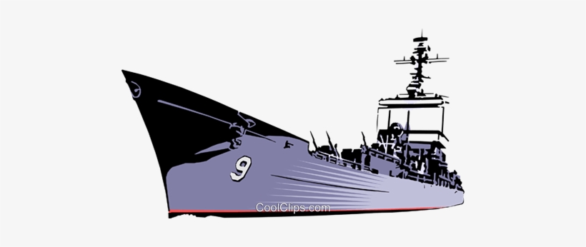 Naval Ship Royalty Free Vector Clip Art Illustration - Navy Ship Vector, transparent png #3742567