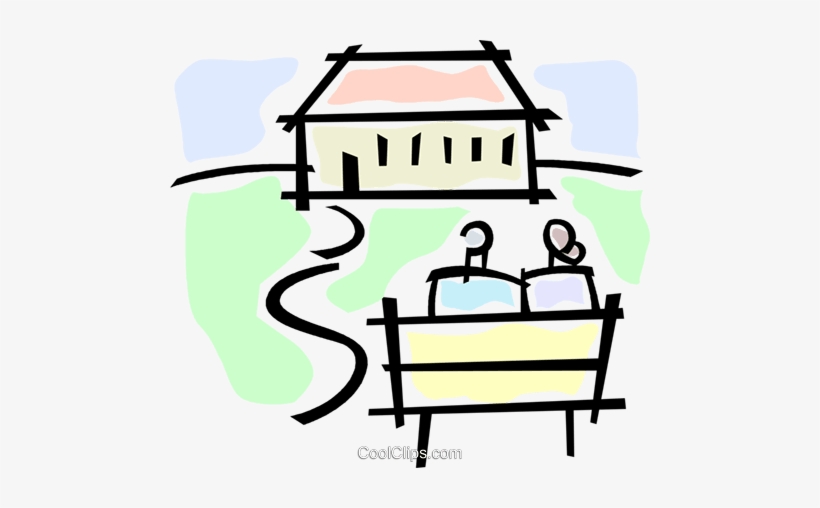 Two People Sitting On A Bench Royalty Free Vector Clip, transparent png #3743181