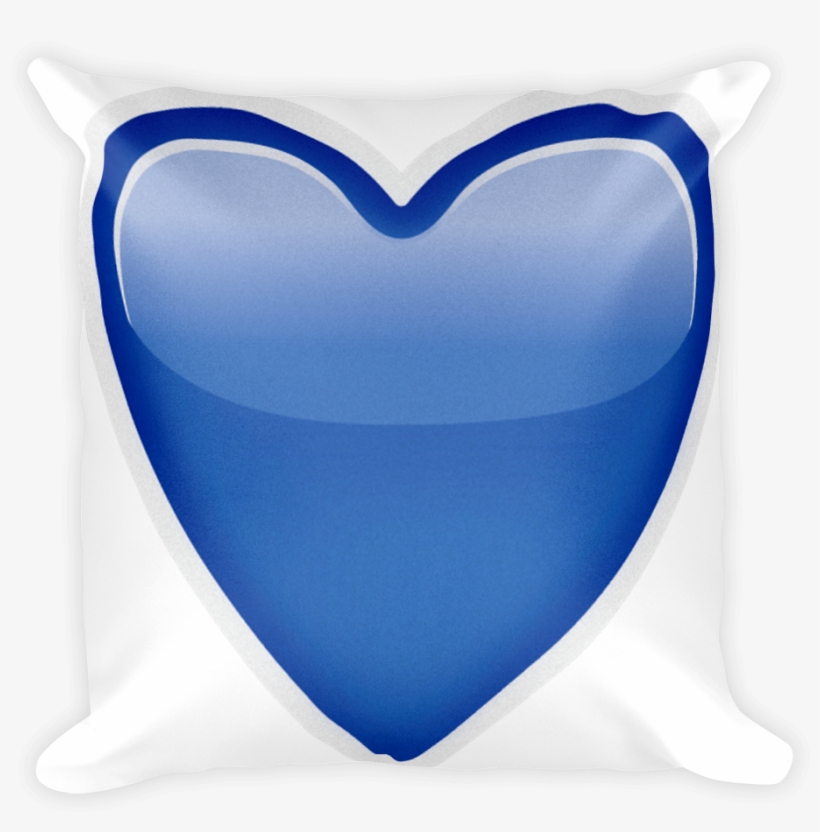 Emoji Pillow - Blue Heart - Blue Heart Emoju Png, transparent png #3743535