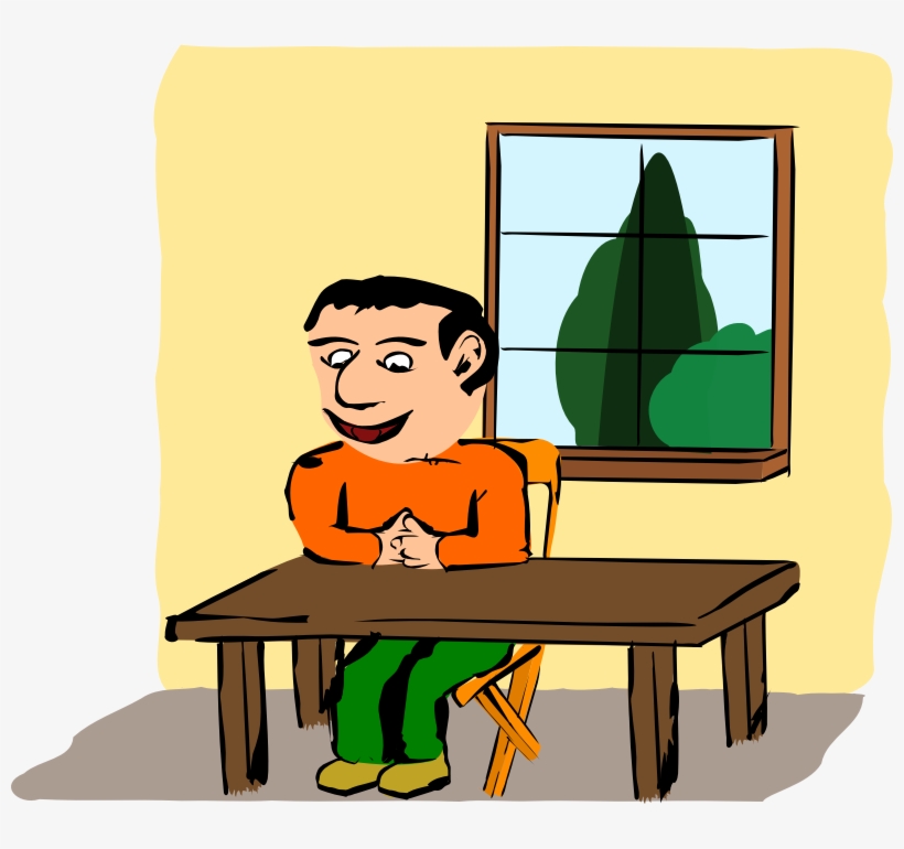 Medium Image - Sitting At The Table Clipart, transparent png #3743621