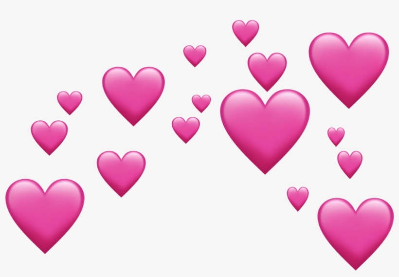 Heart Emoji Source - Pink Emoji Hearts, transparent png #3743686