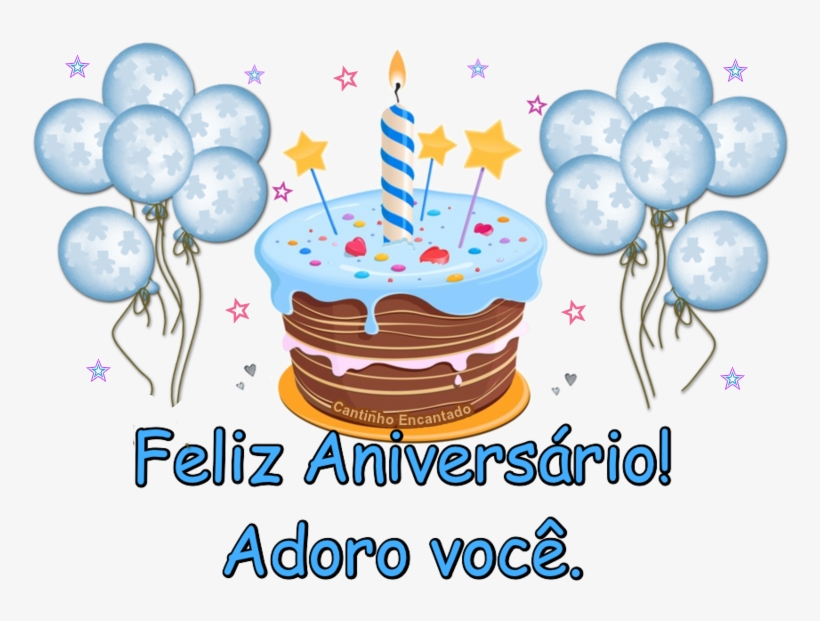 Gifs Aniversário - First Birthday Cake Png, transparent png #3743842