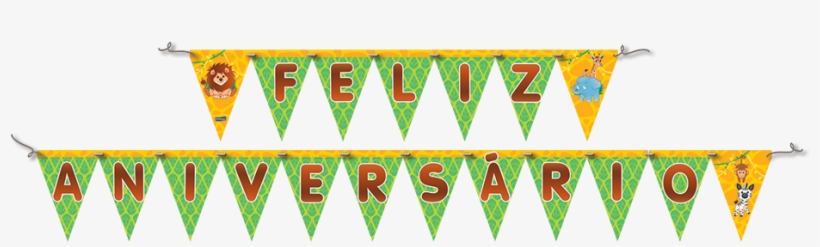 Faixa Feliz Aniversário Safari - Feliz Aniversario Tema Safari, transparent png #3743955