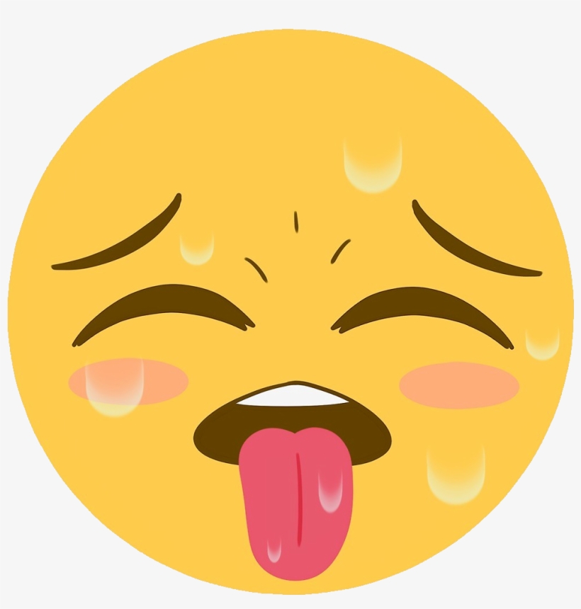 - Ahegao2 - Ahegao Face Emoji, transparent png #3744044