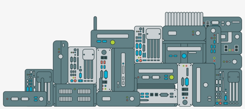 Industrial Fanless Computer - Diagram, transparent png #3744142