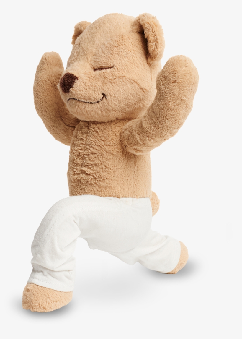 Meddy Teddy Crecent Lunge Pose - Yoga Teddy, transparent png #3744191
