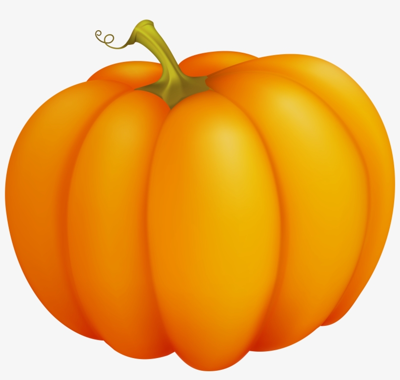 Pumpkin Large Clipart Png Image - Clip Art Png Pumpkin, transparent png #3744253