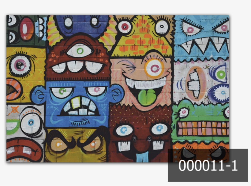 The Outside Art Is Coming Inside The House With These - Fun Industrial Murals, transparent png #3744257