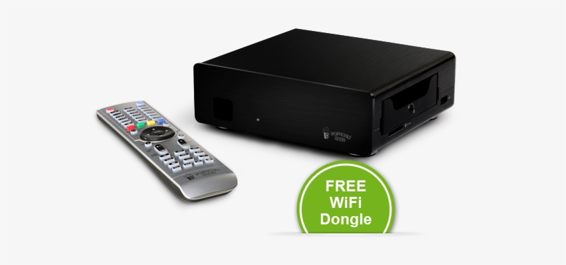A-500 Free Wifi Dongle - Popcorn Hour A-400 Network Media Jukebox, transparent png #3744622