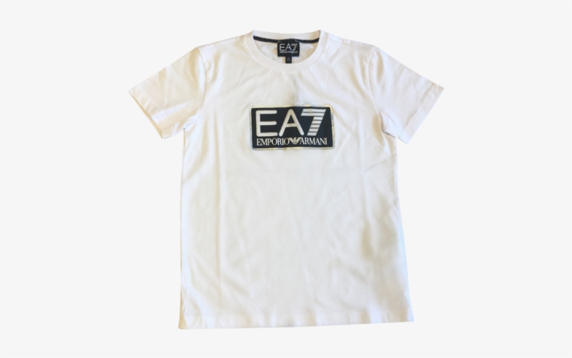 Ea7 Emporio Armani Boys Short Sleeve T-shirt - Emporio Armani Boys Short Sleeve Shirt, transparent png #3744722