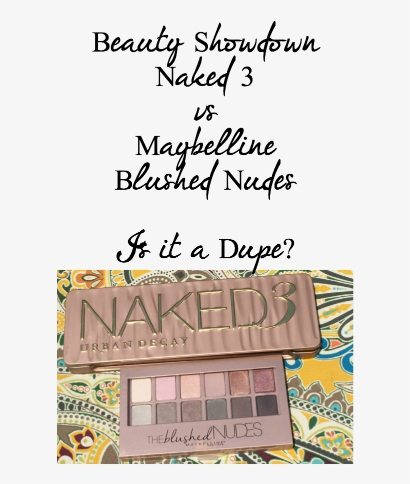 Maybelline Blushed Nudes Vs Urban Decay Naked - Urban Decay Naked 12-color Palette, transparent png #3745665