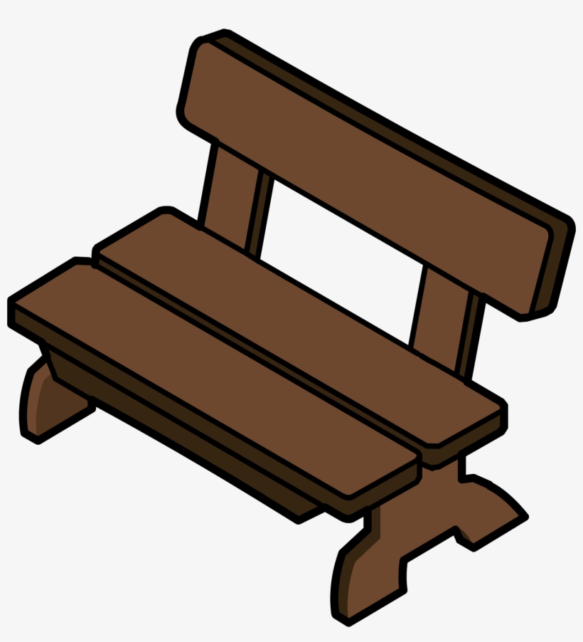 Station Bench - Club Penguin Bench, transparent png #3745892