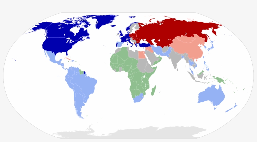 Cold War Map - Countries In The World That Drive, transparent png #3746315