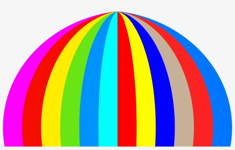 This Free Icons Png Design Of Rainbow Half Dome, transparent png #3746371