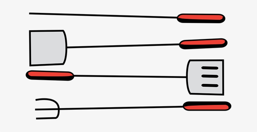 Grill Tools Bbq Grill Barbecue Cooking Sum - Bbq Tools Clipart, transparent png #3746388